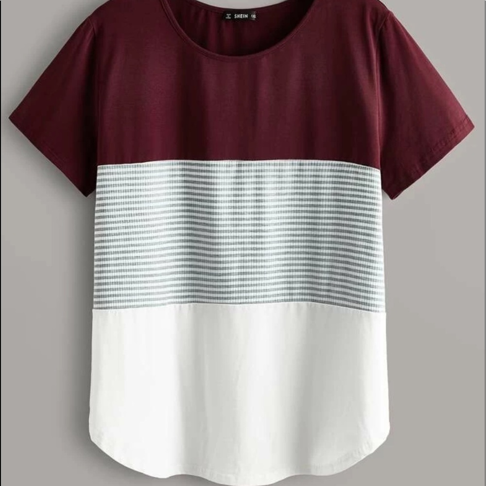 SHEIN plus striped tee